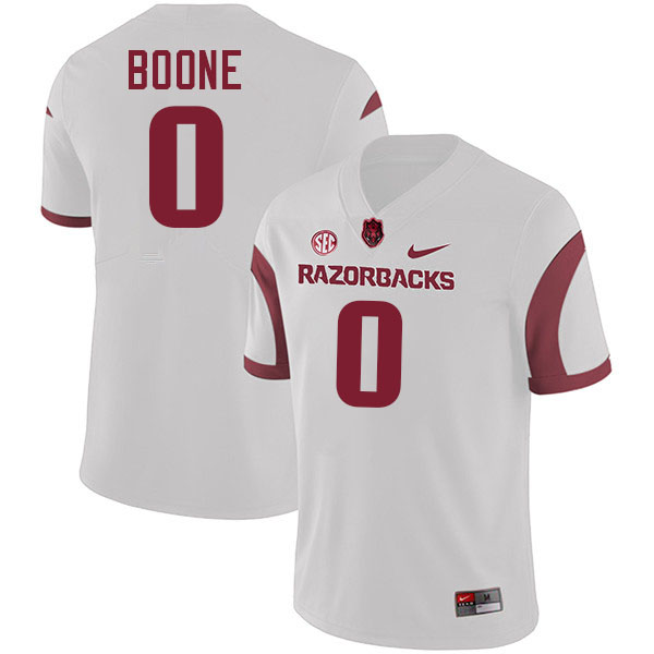 #0 Justus Boone Arkansas Jersey,Arkansas Razorbacks College Football Jerseys Stitched-Retro White  #0 Justus Boone Arkansas Jersey,Arkansas Razorbacks College Football Jerseys Stitched-Retro White